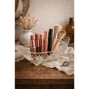 Vintage Star Glass Gondola Dish